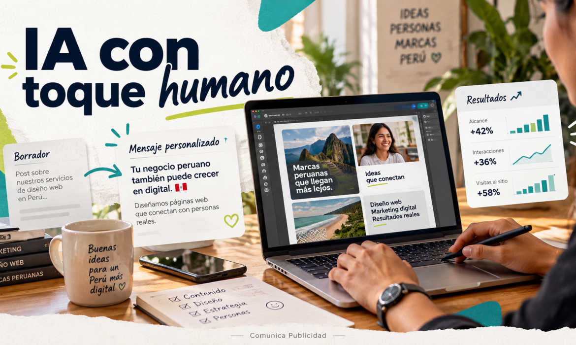 IA con toque humano: creación de contenido y análisis de marketing con criterio humano.